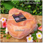 Mama's pork HAM GAMMON WHOLE Soejasch Bali frozen +/- 5.5kg/pc (price/kg) PREORDER 3-7 days notice